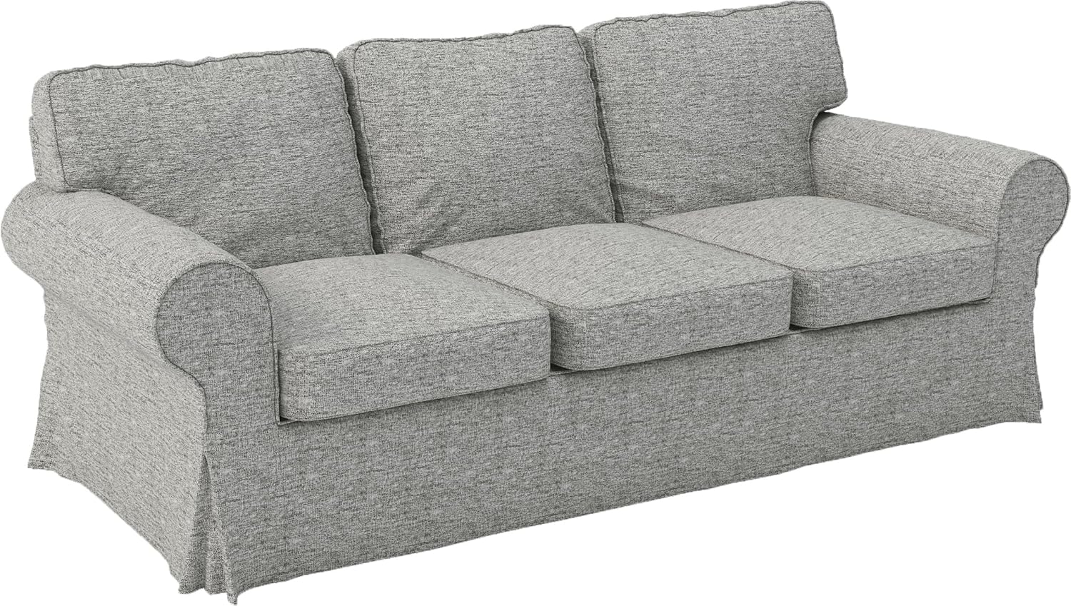 Ektorp 3 Seat Sofa Cotton Cover Replacement Slipcover Compatible with IKEA Ektorp Sofa Cover (Polyester Flax Sofa)
