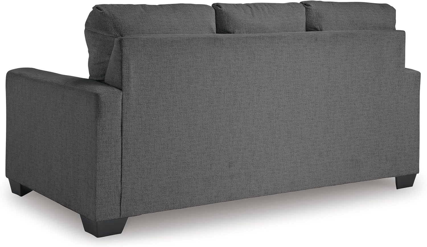 Signature Design by Ashley Rannis Casual 2-in-1 Sofa Sleeper with Folding Gel Memory Foam Mattress, Full, Gray