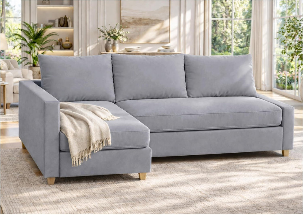 Durable Polyester Flax Friheten Sleeper Sofa Cover Replacement is Compatible with IKEA Friheten Sofa Bed, Or Corner, Or Sectional Slipcover. Sofa Cover Only (LG Arm on Right)