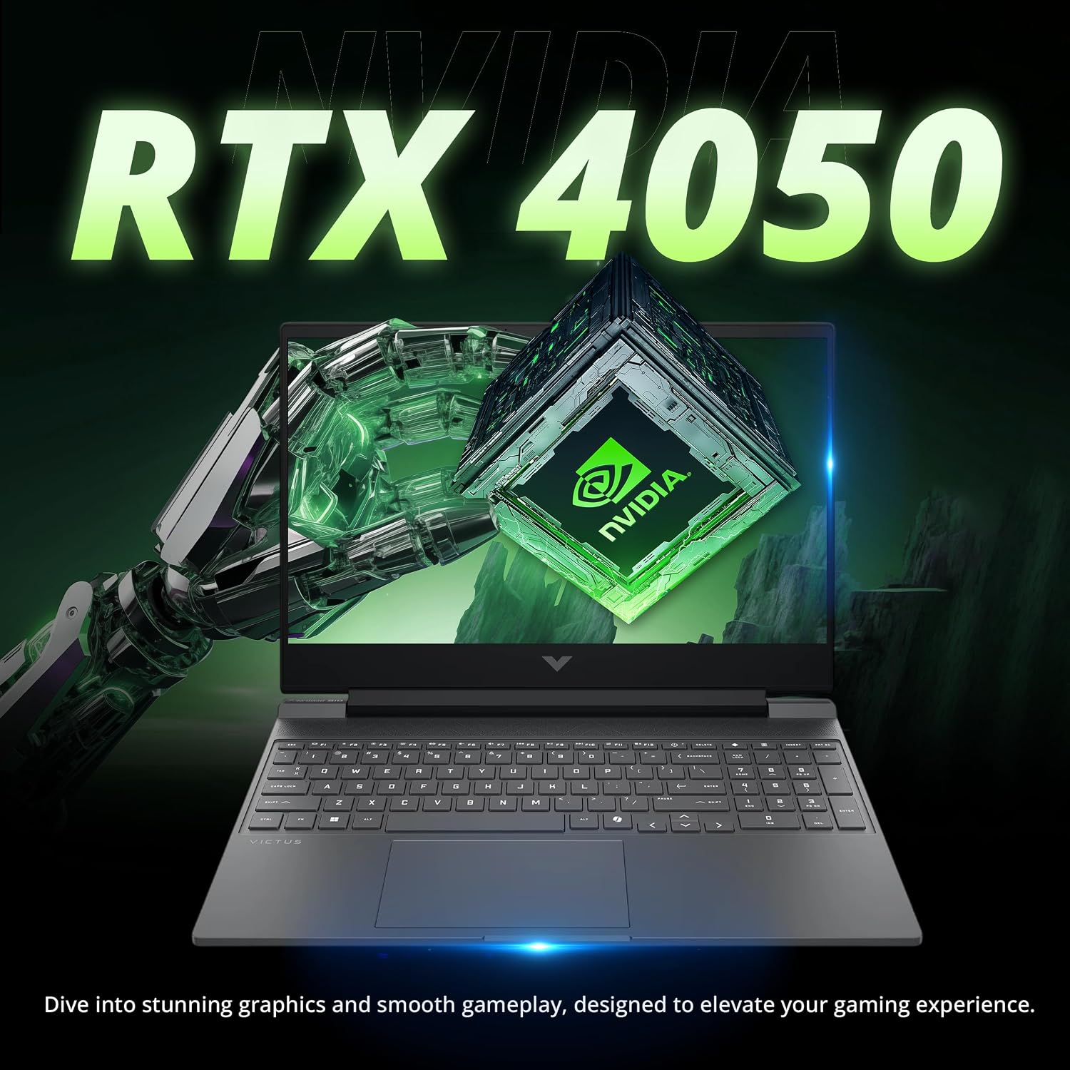 HP Victus 15 15.6' FHD 144Hz Gaming Laptop, AMD Ryzen 7 7445HS, GeForce RTX 4050, 32GB DDR5, 3TB Storage(2TB SSD&1TB Docking Station Set), Backlit Keyboard, Copilot, Wi-Fi 6, Win 11 Pro, Silver