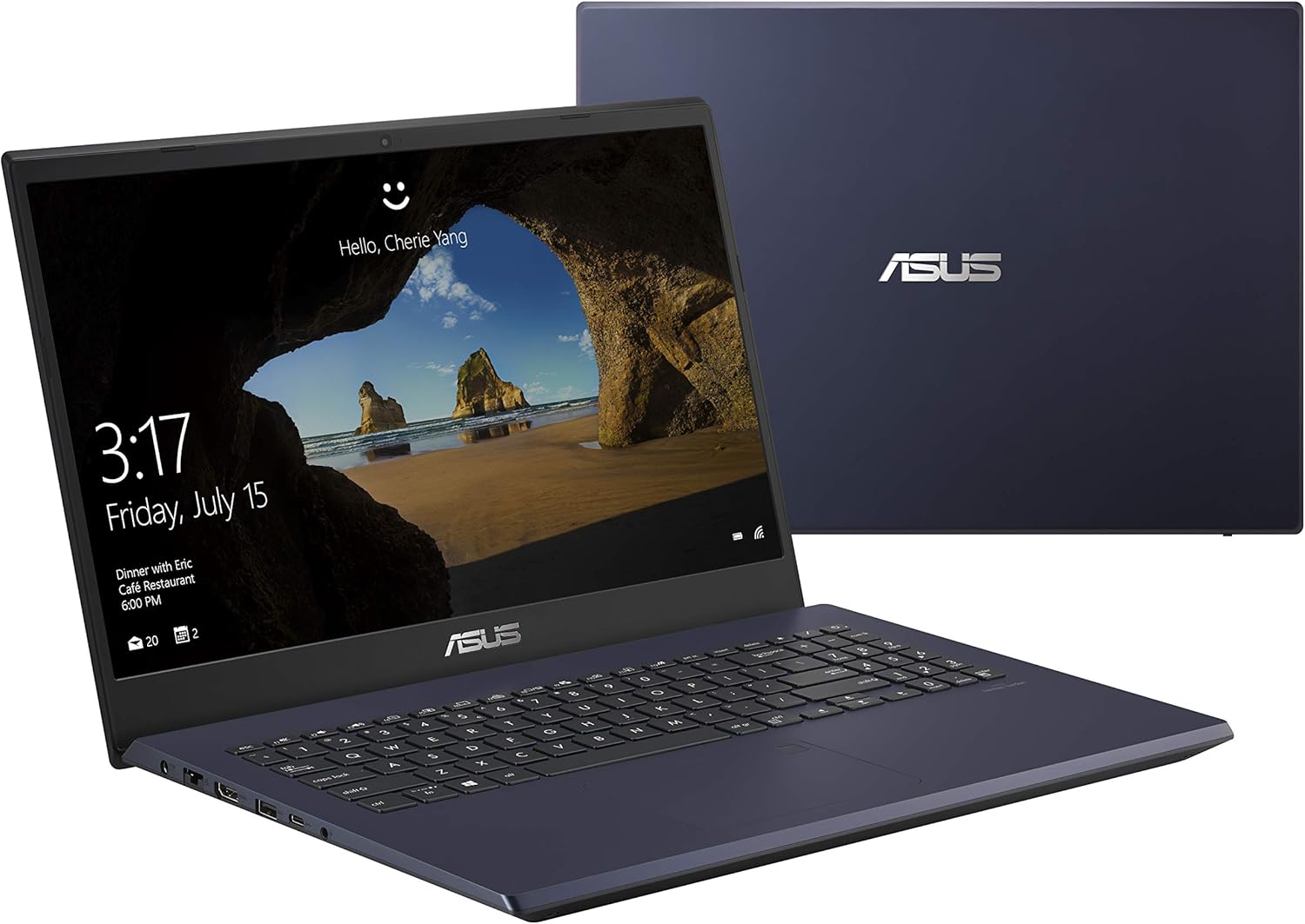 ASUS VivoBook K571 Laptop, 15.6' FHD, Intel Core i7-9750H CPU, NVIDIA GeForce GTX 1650, 16GB RAM, 256GB PCIe NVMe SSD + 1TB HDD, Windows 10 Home, K571GT-EB76, Star Black