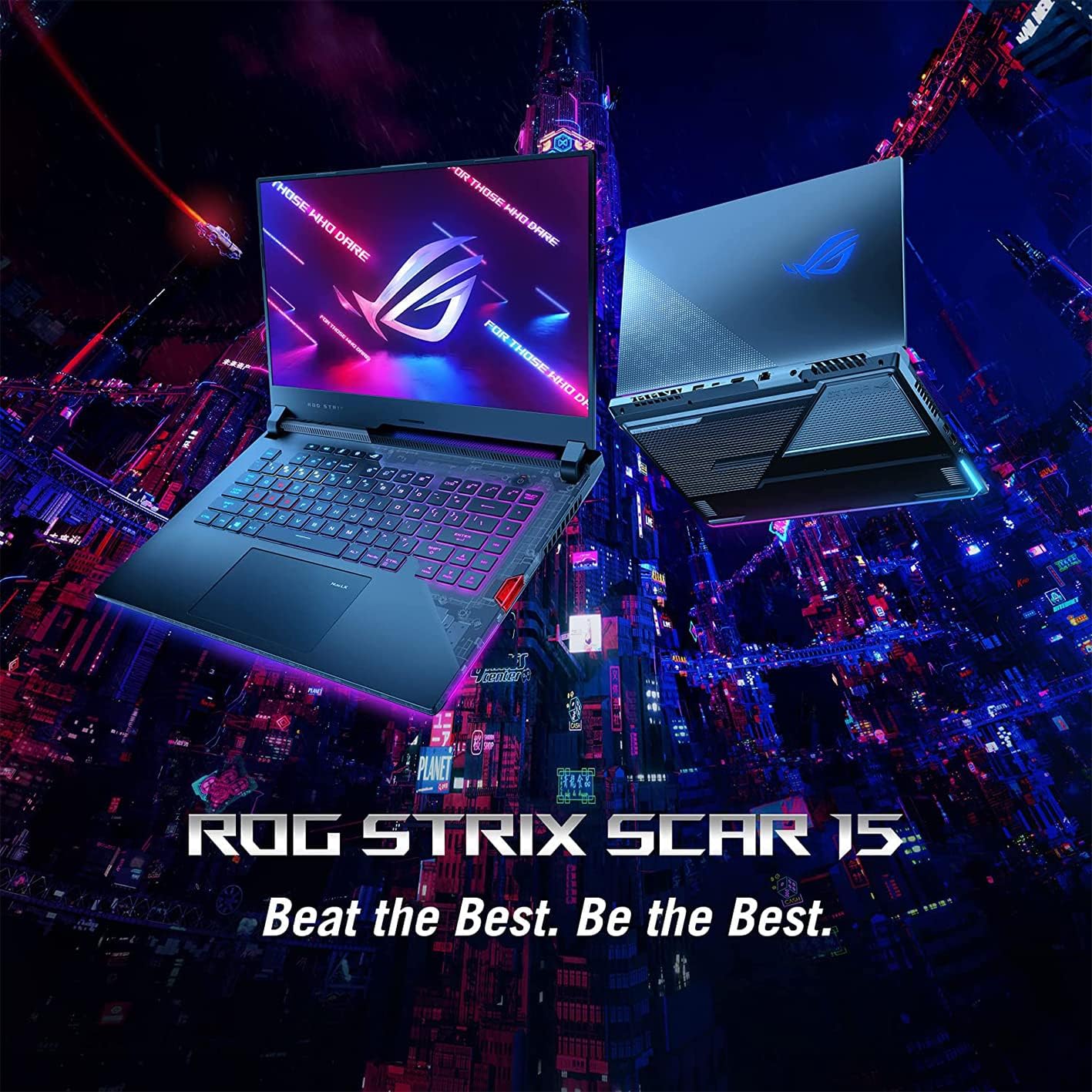 ASUS 2023 ROG Strix Scar 15 15.6' 300Hz IPS Type FHD Gaming Laptop, AMD Ryzen 9 5900HX, 16GB RAM, 1TB PCIe SSD, Backlit Keyboard, GeForce RTX 3080, WiFi 6, Win 11 Pro, Black, 32GB USB Card (Renewed)