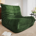 YITAHOME Bean Bag Chairs for Adults, Giant Lazy Floor Sofa with Memory Foam, Comfy Cordury Fireside Chair Beanbags for Living Room Apartment Dorm Office, Green