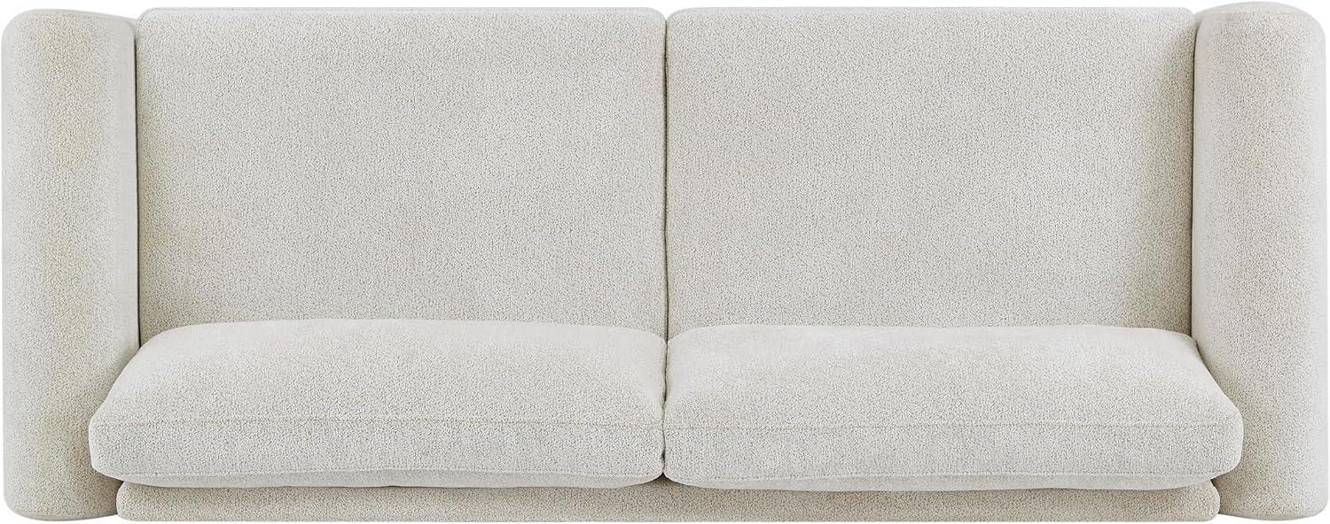 Christopher Knight Home Taki 89 Inches Sofa Couch, Cozy Chenille Upholstered 3-Seater Sofa, Wood Frame Couches, Comfy Home Sofa Living Room and Office, Lounge Seating with Armrests, Beige