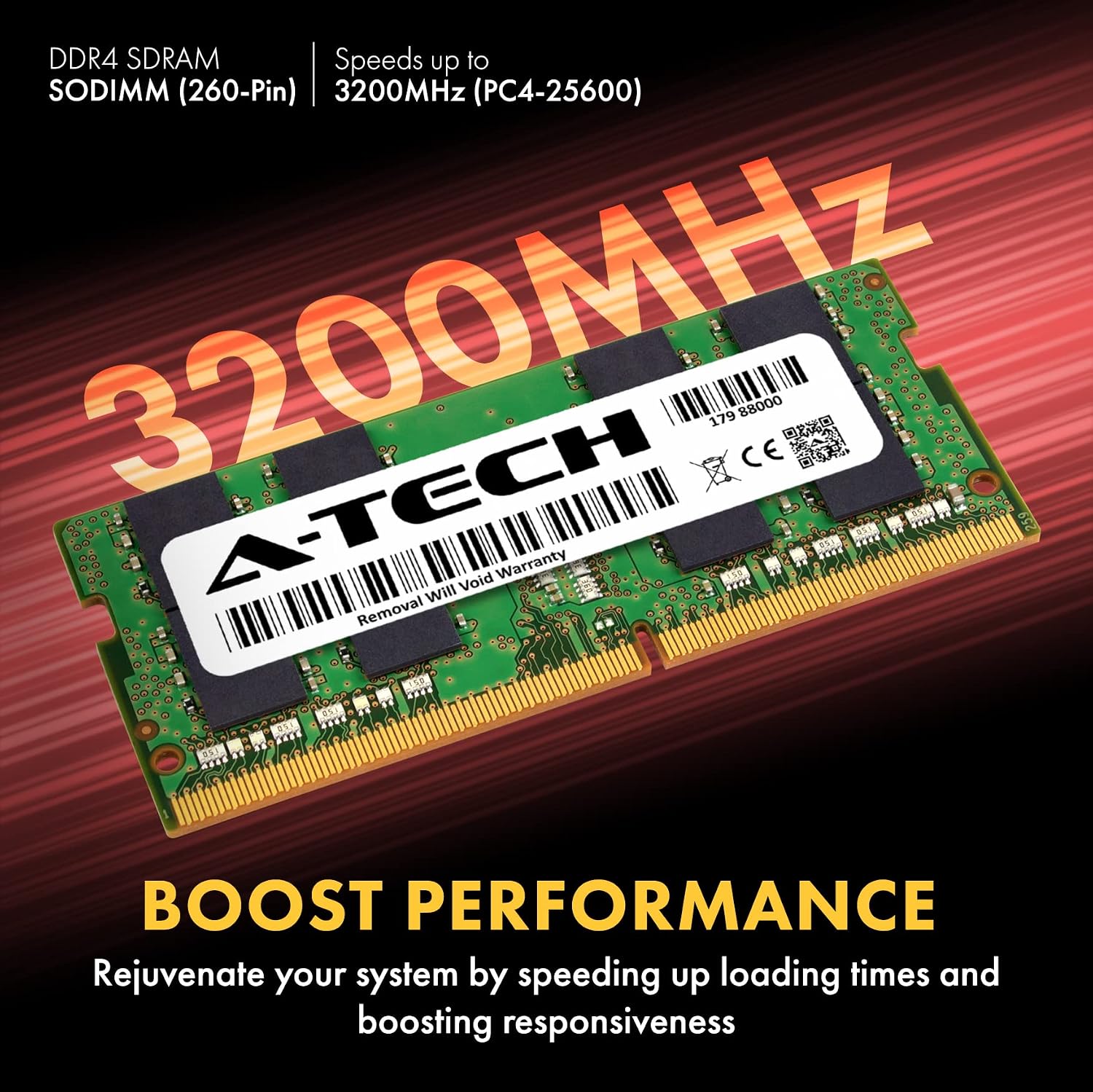A-Tech 32GB RAM for Dell Alienware m15 R6, m15 R5, x17 R1 Gaming Laptop | DDR4 3200MHz PC4-25600 SODIMM 2Rx8 1.2V 260-Pin Non-ECC SO-DIMM Memory Upgrade