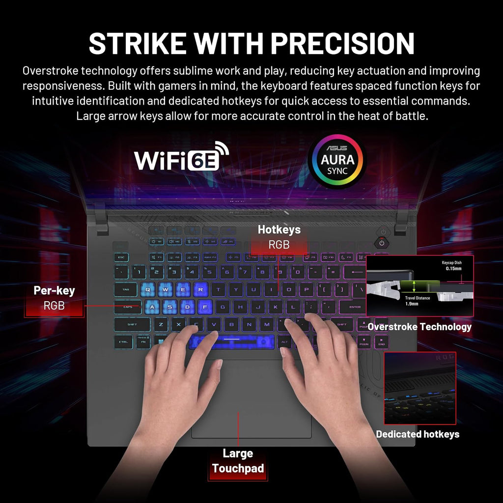 ASUS ROG Strix G16 16' WUXGA 165Hz Gaming Laptop, NVIDIA GeForce RTX 5070 Ti 12GB GDDR7, AMD Ryzen 9 8940HX, 64GB DDR5, 2TB SSD, Backlit Keyboard, Win 11 Pro, Gray, 1TB Docking Station Set