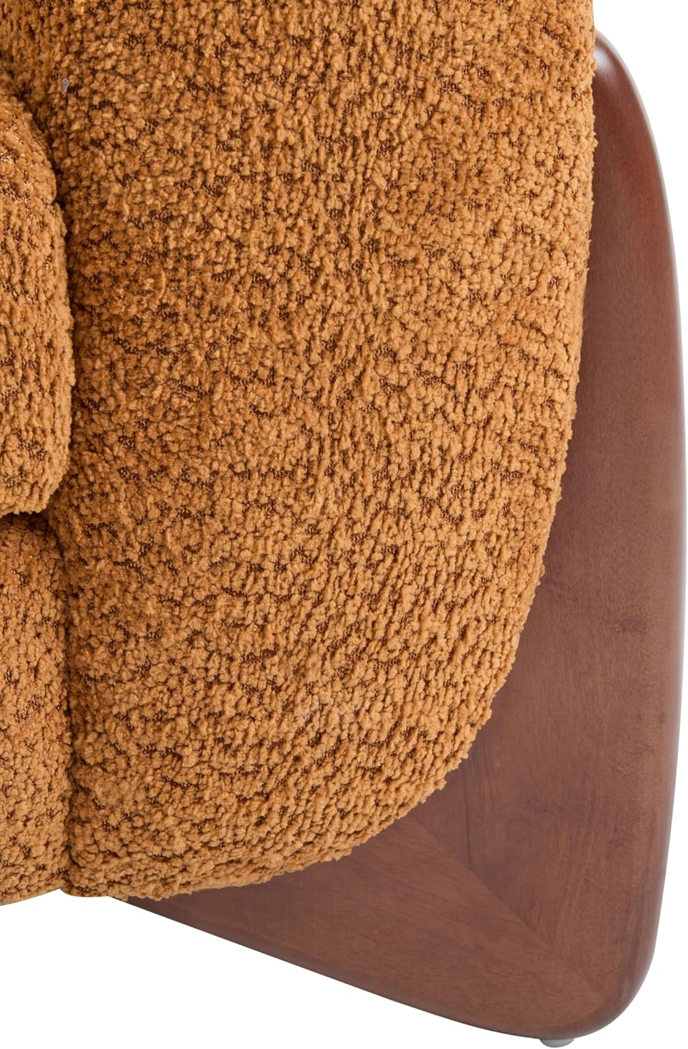Christopher Knight Home Almab 82 Inches Sofa Couch, Cozy Boucle Upholstered 3-Seater Sofa, Wood Frame Couch, Comfy Couches for Living Room and Office, Modern Sofa, Caramel Brown