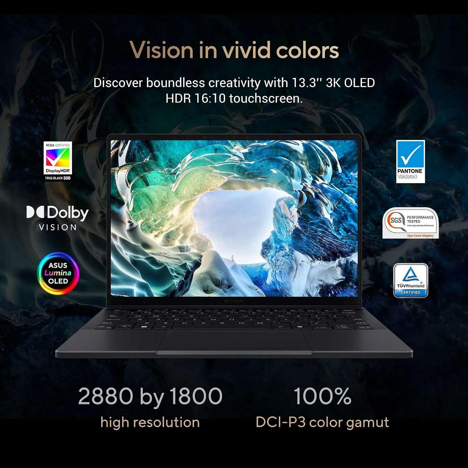 ASUS ProArt PX13 (Replace P16) 2-in-1 AI Laptop 13.3' Touch OLED 3K 500 nits Display (Ryzen AI 9 HX 370, RTX 4050, 32GB LPDDR5X, 1TB SSD, Backlit KYB, WiFi 7, BT 5.4, Win11H) w/DKZ USB Port Expander