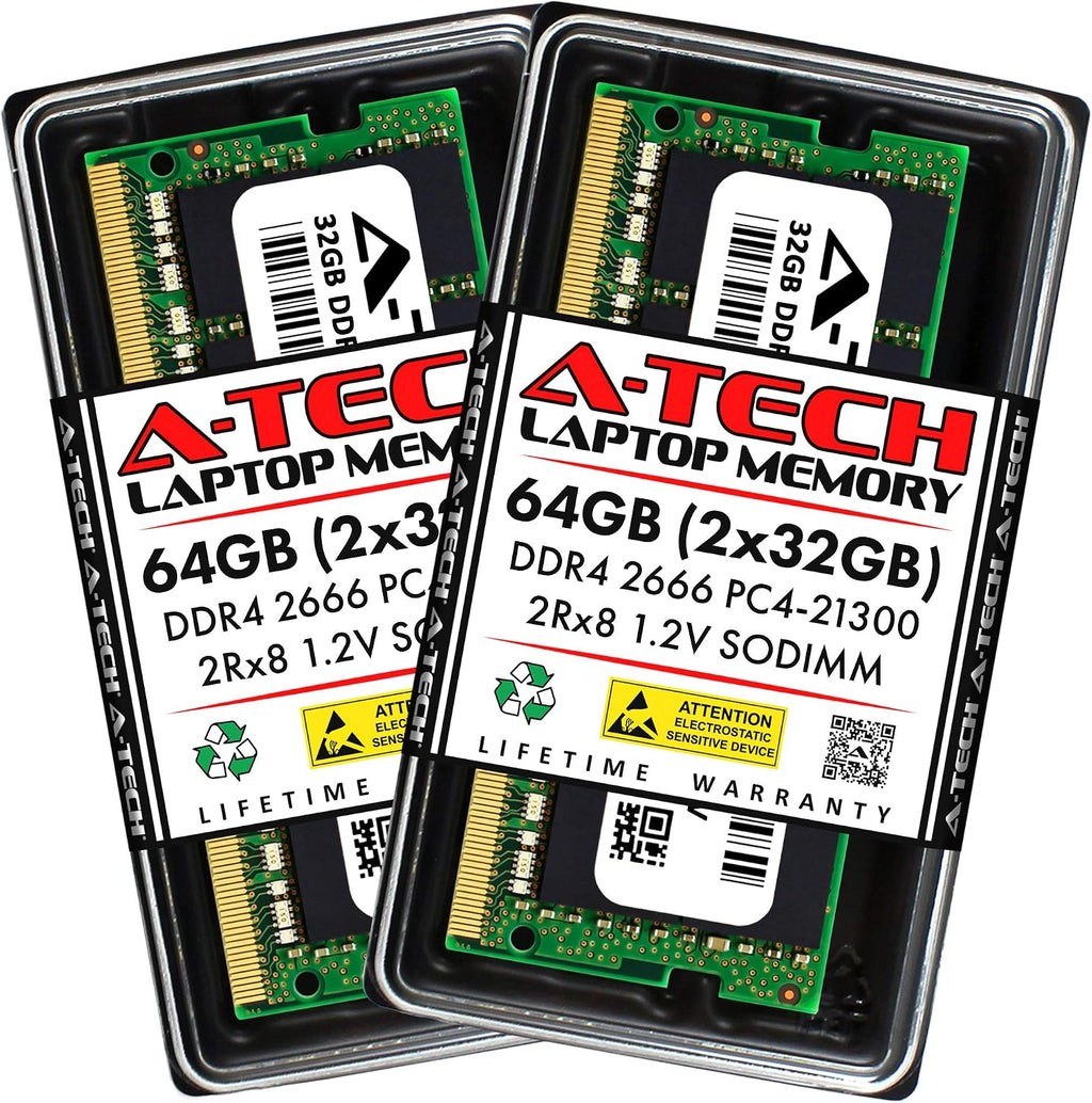 A-Tech 64GB Kit (2x32GB) RAM for Acer Nitro 5 Gaming Laptop | DDR4 2666MHz SODIMM PC4-21300 (PC4-2666V) Memory Upgrade Modules