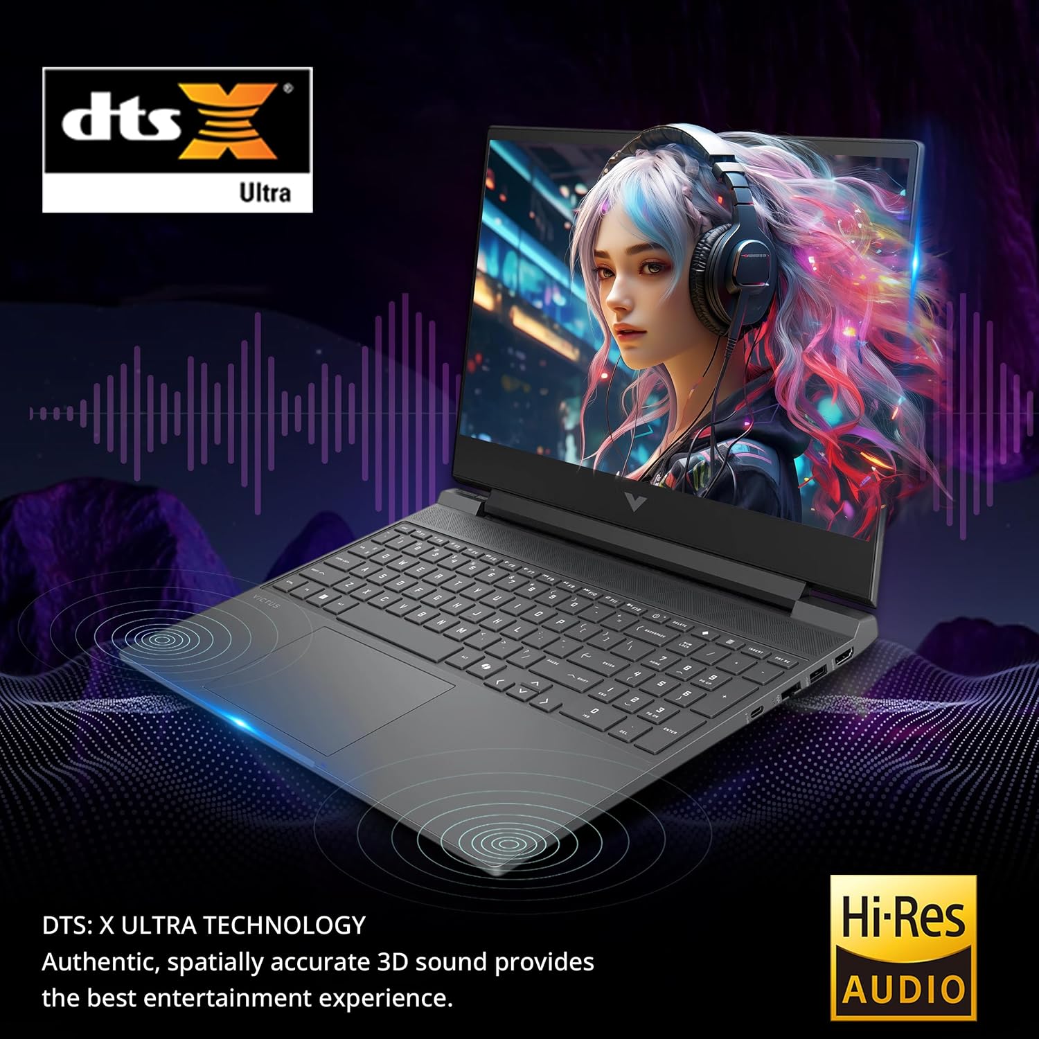 HP Victus 15 15.6' FHD 144Hz Gaming Laptop, AMD Ryzen 7 7445HS, GeForce RTX 4050, 16GB DDR5, 1.5TB Storage(512GB SSD&1TB Docking Station Set), Backlit Keyboard, Copilot, Wi-Fi 6, Win 11 Pro, Silver