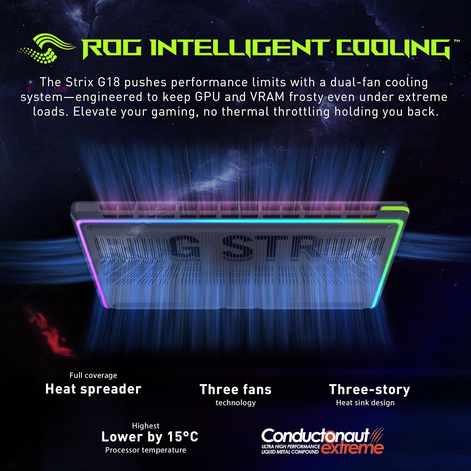 ASUS ROG Strix G18 18' WQXGA 240Hz Gaming Laptop, GeForce RTX 5070 8GB, Intel Ultra 9 275HX, 64GB DDR5, 5TB Storage (4TB SSD + 1TB Docking Station Set), Backlit Keyboard, IR Camera, Win 11, Gray