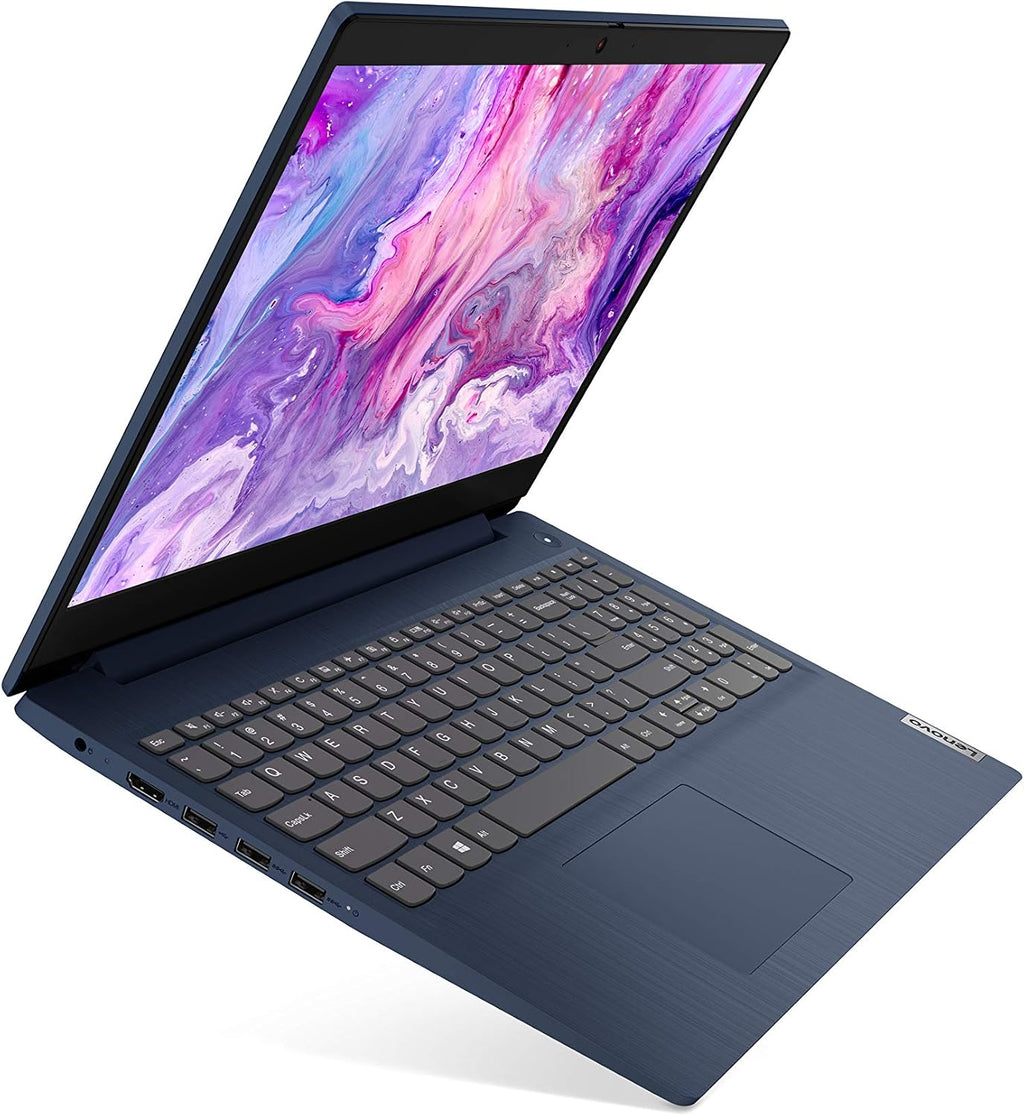 Lenovo IdeaPad 3 15' Laptop, AMD Ryzen 5 3500U Quad-Core Processor, 8GB Memory, 256GB Solid State Drive, Windows 10, Abyss Blue, 81W1009DUS (Google Classroom Compatible)