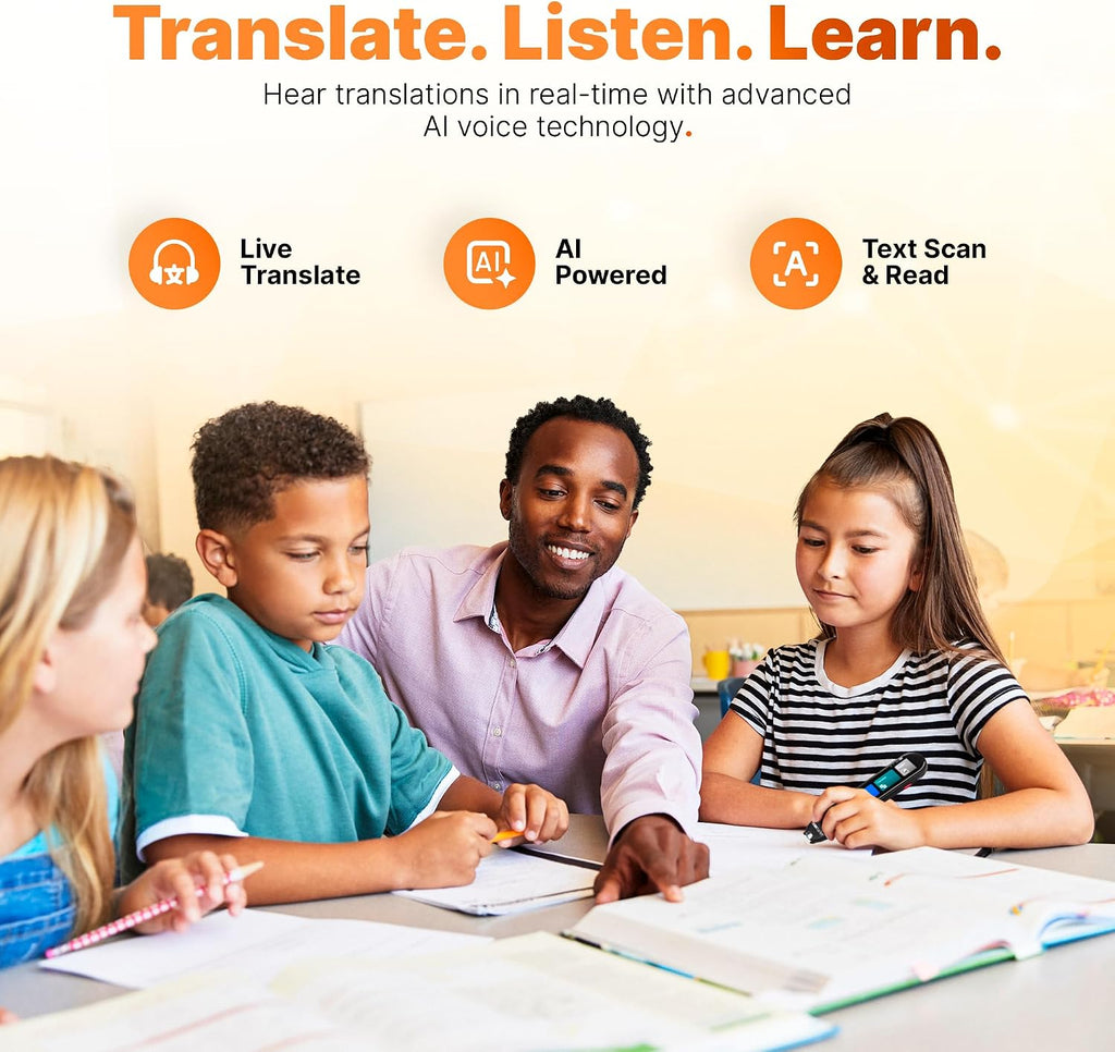 Scanmarker Pro | Translation Pen & Reading Pen for Kids & Adults | Assistive Tool & Language Translator Device for Dyslexia, Reading Support & Language Learners | Translator Pen for 100 Languages