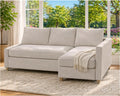 Durable Polyester Flax Friheten Sleeper Sofa Cover Replacement is Compatible with IKEA Friheten Sofa Bed, Or Corner, Or Sectional Slipcover. Sofa Cover Only (Light Beige Left Chaise)