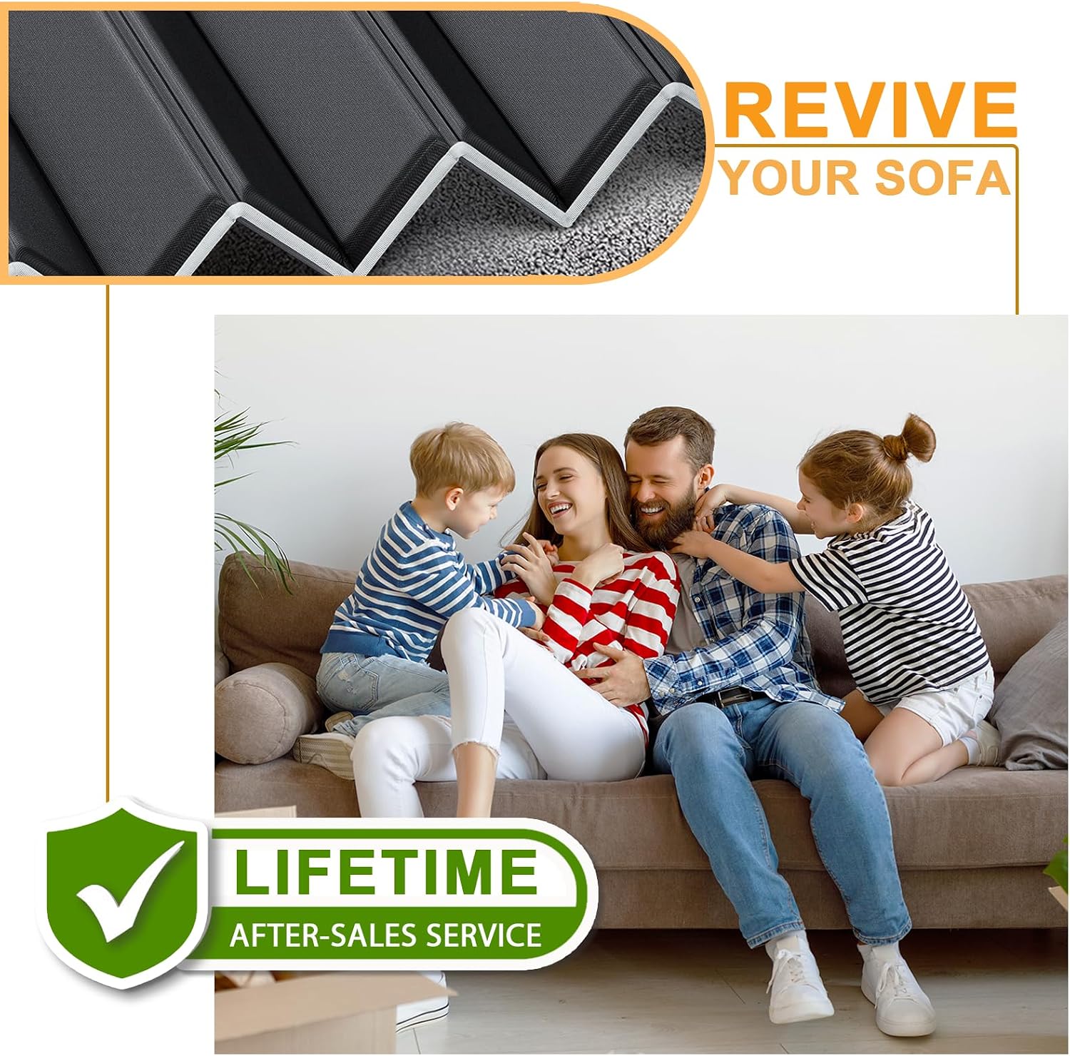 LAVEVE Heavy Duty Couch Cushion Support Board for Sagging Sofa, 30''x96'' Extra Thick Solid Wood Under Couch Insert with Anti-Slip Dots, Perfectly Fix and Protect Oversized Sofa, Extend Couch Life