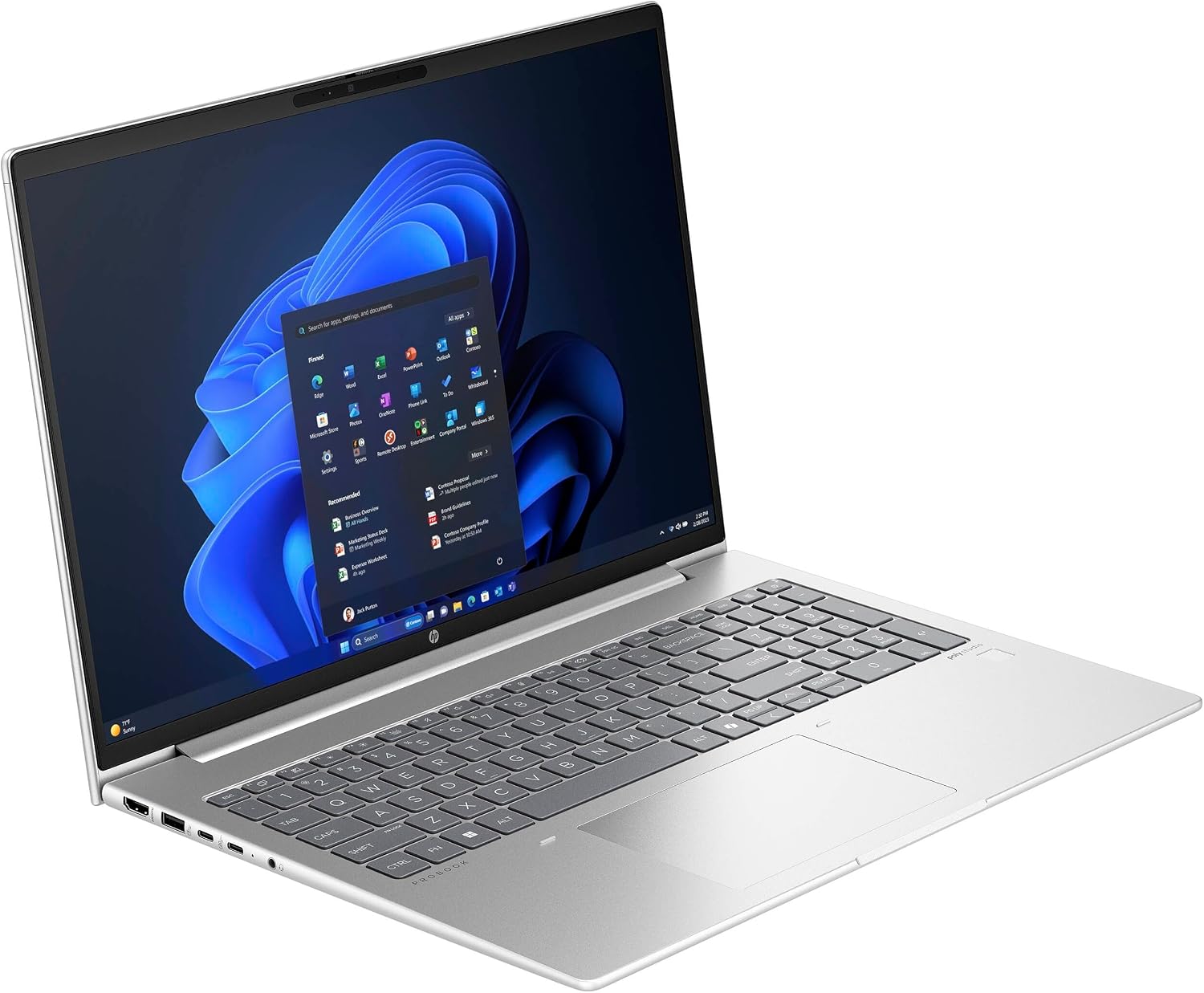 HP ProBook 460 G11 Business Laptop (16' FHD+, Intel Ultra 7 155U, 16GB DDR5 RAM, 512GB SSD) Wolf Security, Backlit Numeric KB, 1080P IR Webcam, Fingerprint Reader, Win 11 Pro, AI PC (Renewed)