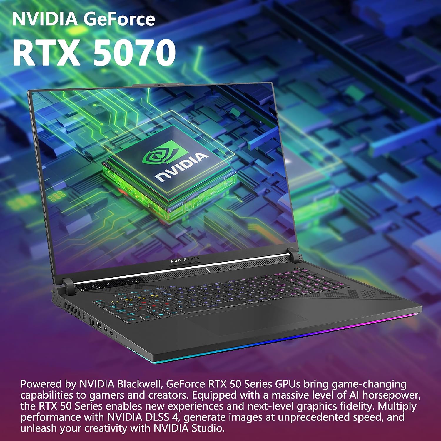 ASUS ROG Strix G18 G814 Gaming Laptop | 18' 2560x1600 240Hz (100% DCI-P3) | AMD 16-core Ryzen 9 9955HX (>i9-14900HX) | 64GB DDR5 1TB SSD | GeForce RTX 5070 DLSS4 | RGB Backlit Win11 w/DLCA Accessory