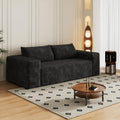 Eafurn Memory Foam Boneless Loveseat Sofa Couch, 3-Seater Upholstered Sofa with Corduroy Fabric and Wider Armrest, No Assembly Sofa for Living Room, Bedroom & Apartment | Sturdiness, Breathable material, Sofa in A Box