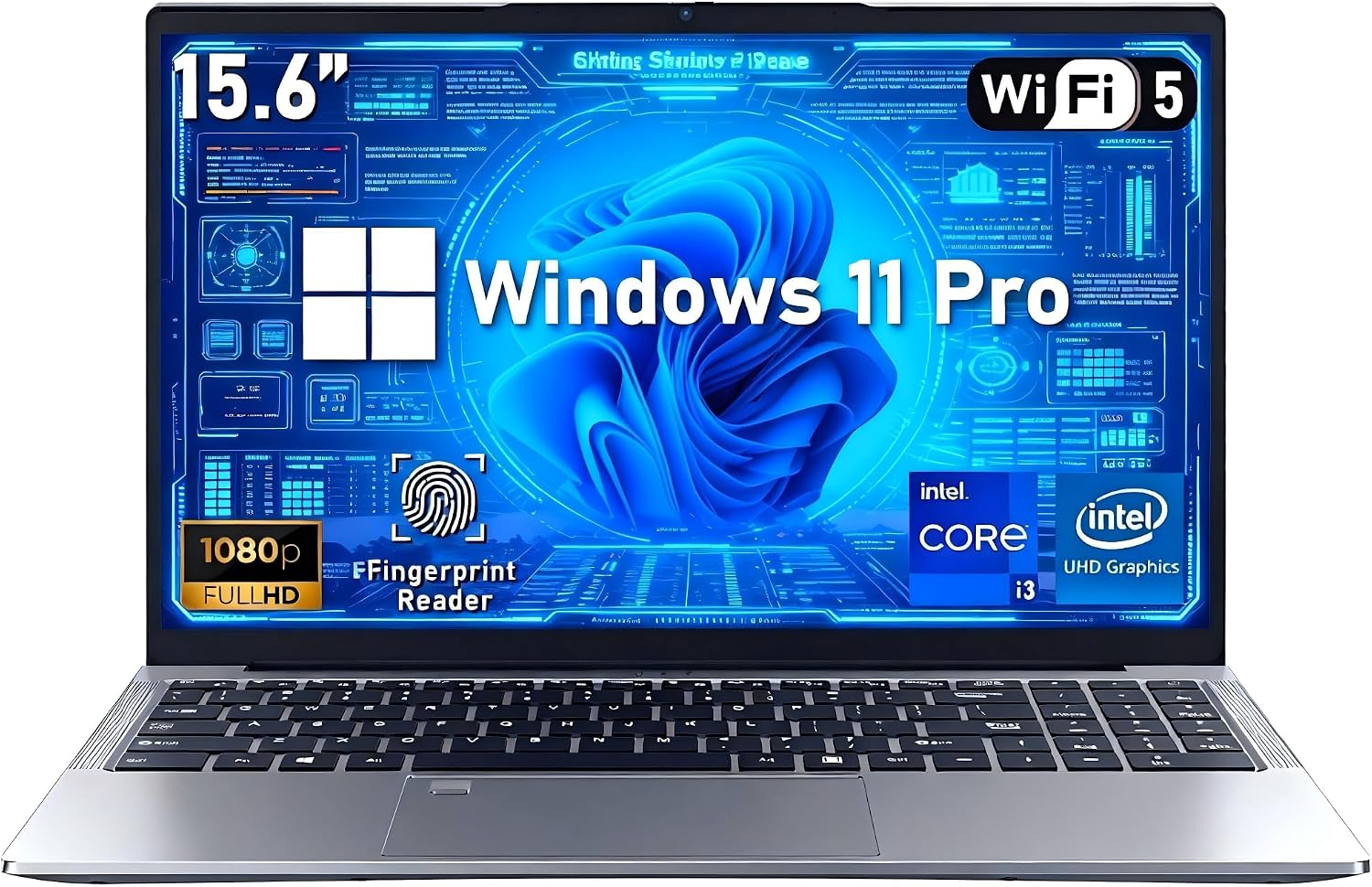NIAKUN Gaming Laptop, Window 11 Pro Laptop Computer 2026,15.6 Inch Lap Top, 10th Gen i3 Processor (Beat N150, N100), 16GB RAM, 512GB SSD, FHD Display, WIFI5, BT5.0, Backlit Keyboard