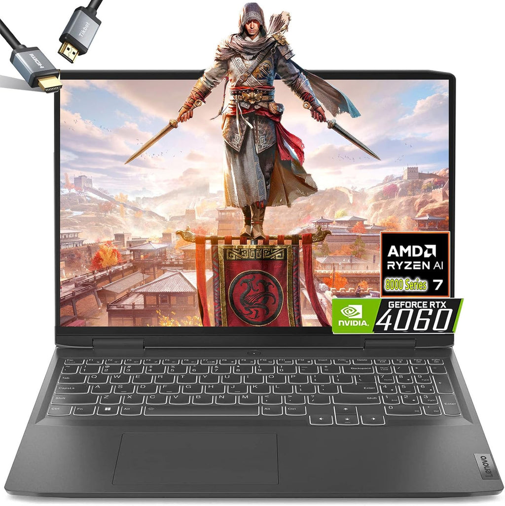 Lenovo LOQ Gaming Laptop RTX 4060 - AMD Ryzen 7 8845HS Beat i9-13900H - 15.6 FHD IPS Display G-SYNC - 64GB DDR5 RAM - 2TB PCIe SSD -Backlit Keyboard - Windows 11 - Computadora Gamer PC