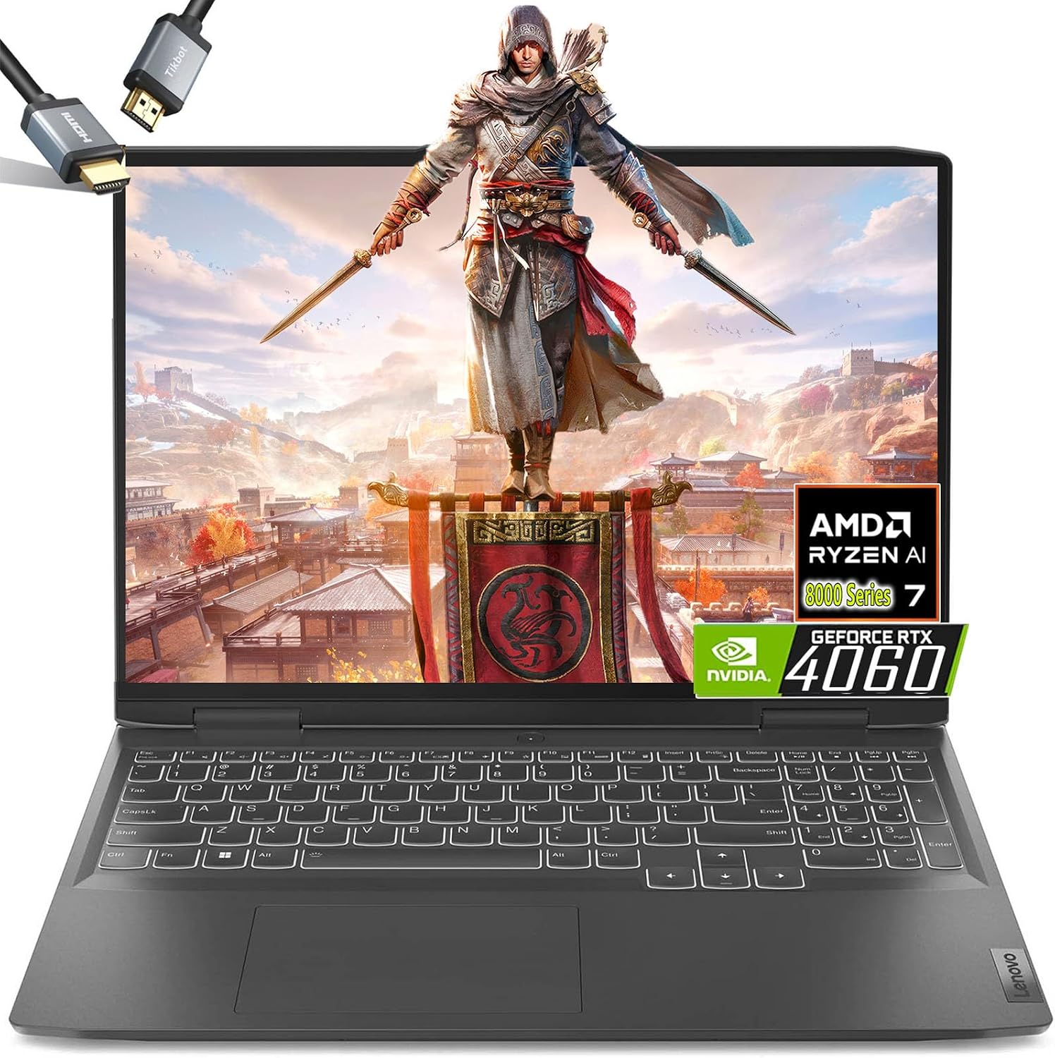 Lenovo LOQ Gaming Laptop RTX 4060 - AMD Ryzen 7 8845HS Beat i9-13900H - 15.6 FHD IPS Display G-SYNC - 64GB DDR5 RAM - 2TB PCIe SSD -Backlit Keyboard - Windows 11 - Computadora Gamer PC