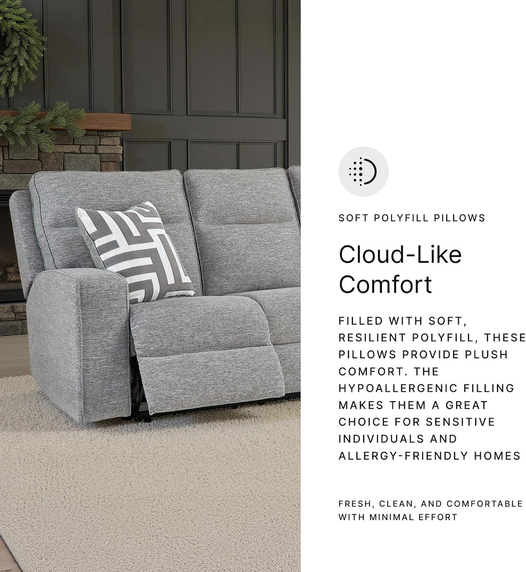 Signature Design by Ashley Biscoe Power Reclining Sofa, Easy View Headrest & Zero-Gravity Recline, Next-Gen Nuvella Polyester, Extended Ottoman, 88' Living Room Seating