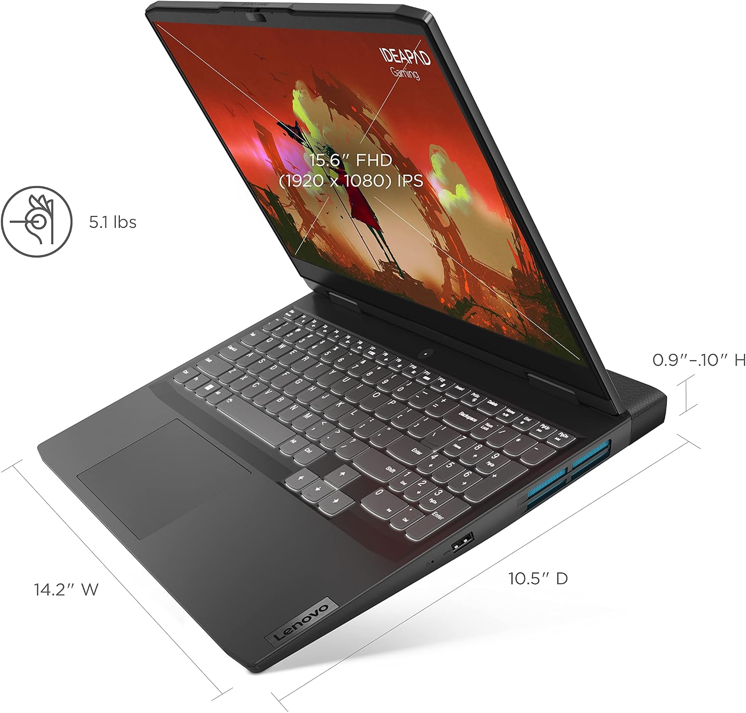 Lenovo - 2022 - IdeaPad Gaming 3 - Essential Gaming Laptop Computer - 15.6' FHD - 120Hz - IdeaPad Gaming RTX 3050 - 256GB NVMe Storage - NVIDIA GeForce RTX 3050 Graphics - Windows 11 Home (Renewed)