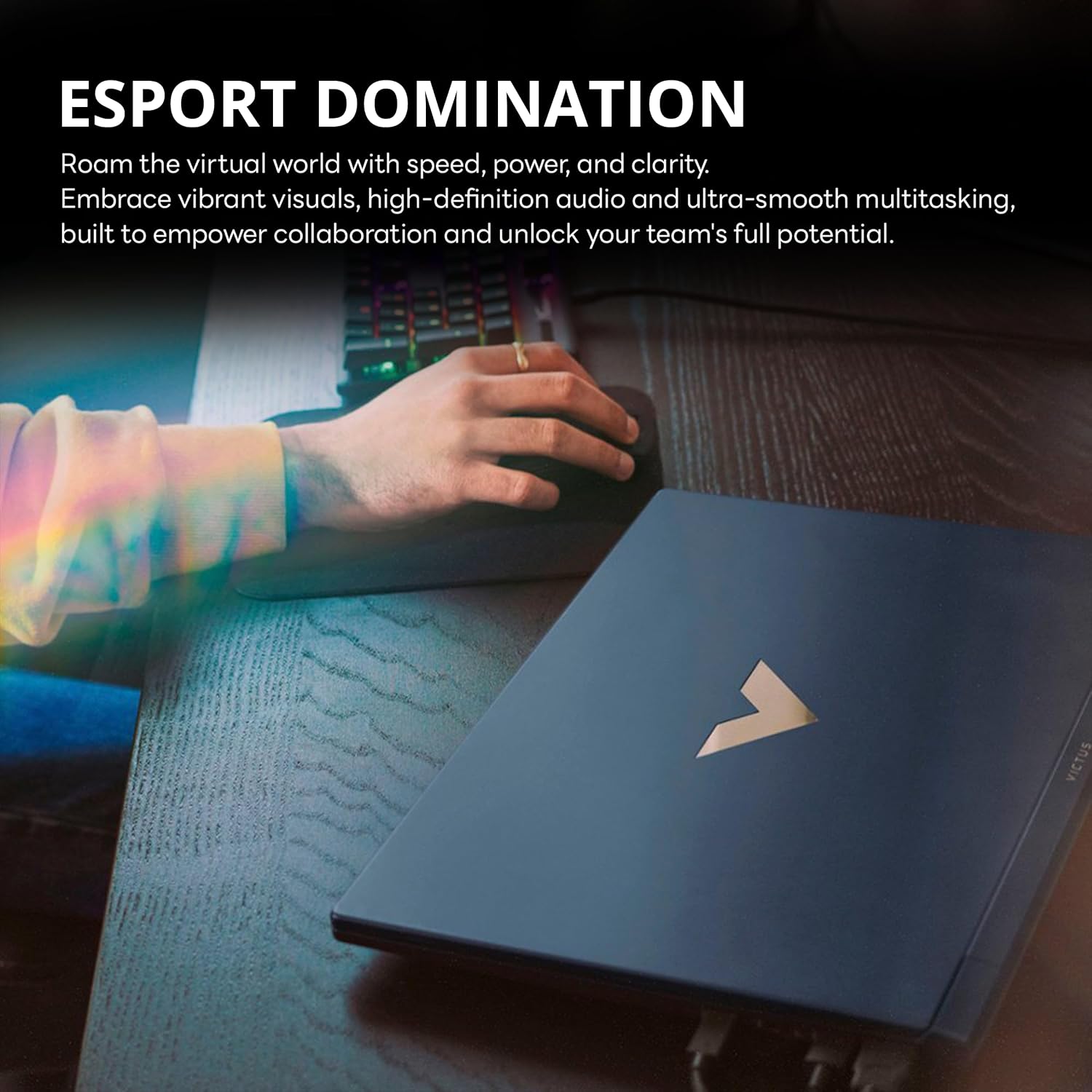 HP Victus Gaming Laptop, 15.6' FHD 144Hz IPS Display, Intel Core i5-13420H, 16GB RAM, 512GB PCIe SSD, NVIDIA GeForce RTX 3050, Backlit Keyboard, Wi-Fi 6, Win 11 Pro, Blue, 32GB Hotface USB Card