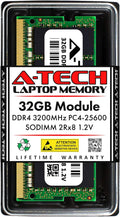 A-Tech 32GB RAM for Dell Alienware m15 R6, m15 R5, x17 R1 Gaming Laptop | DDR4 3200MHz PC4-25600 SODIMM 2Rx8 1.2V 260-Pin Non-ECC SO-DIMM Memory Upgrade