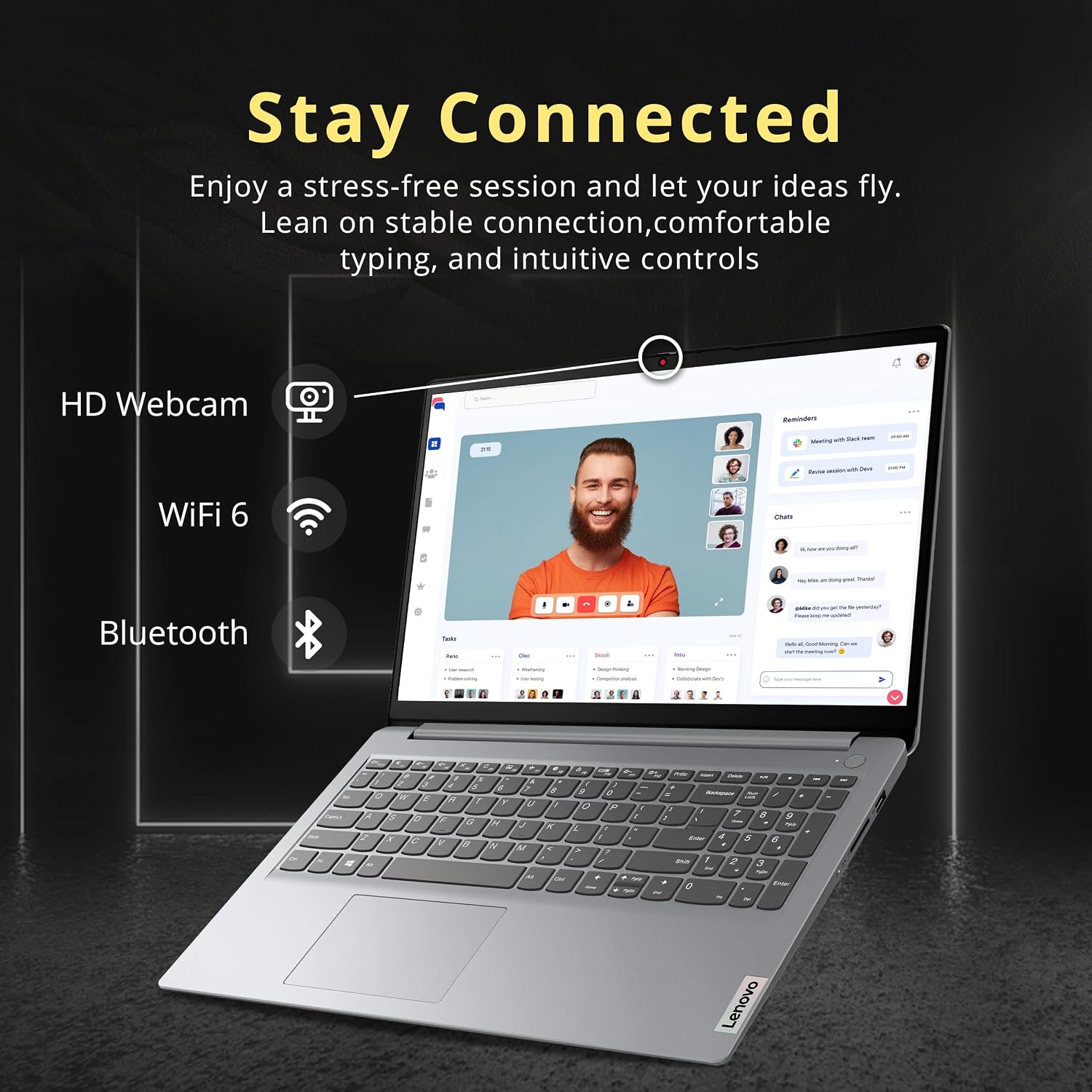 Lenovo IdeaPad 1 15.6' HD Laptop, AMD Athlon Silver 3050U Processor, 8GB RAM, 128GB PCIe SSD, AMD Radeon Graphics, Numeric Keypad, HD Webcam, HDMI, WiFi 6, Grey, Windows 11 (Renewed)