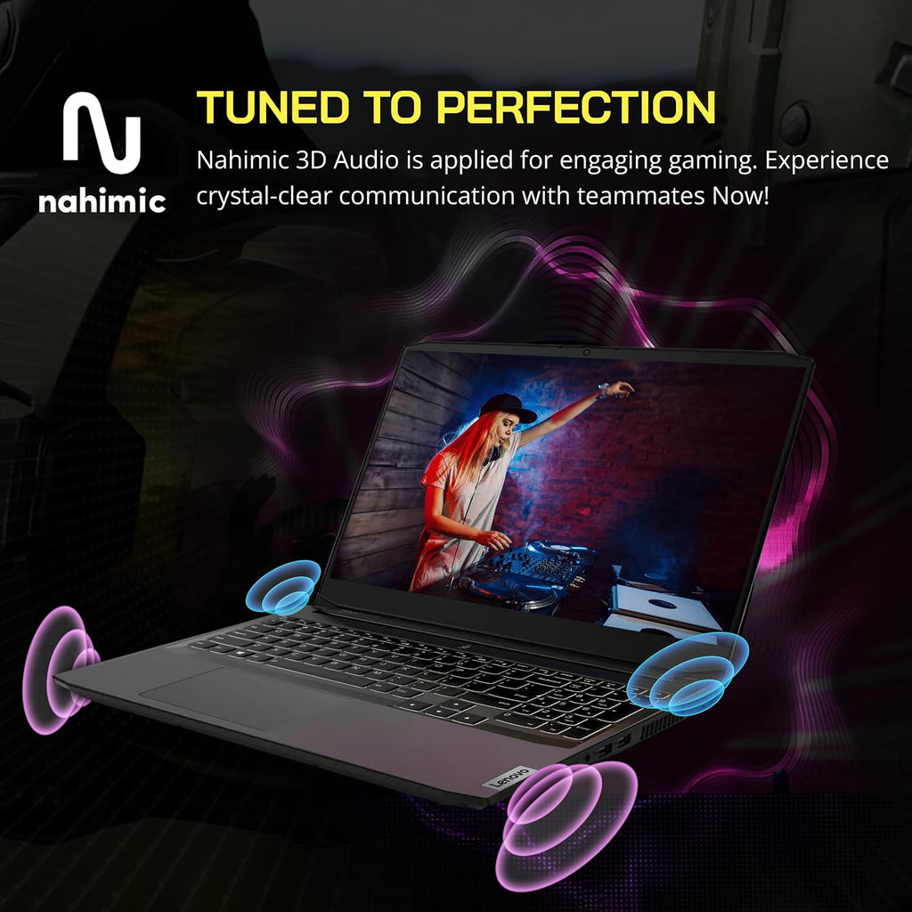 Lenovo IdeaPad Gaming 3 15.6' FHD 120Hz Laptop, AMD Ryzen 5 5600H, NVIDIA GeForce GTX 1650 4GB DDR6, 16GB RAM, 512GB SSD, Backlit Keyboard, Black, Win 11 Pro, 32GB Hotface USB Card (Renewed)