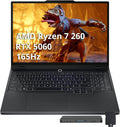 Lenovo Legion 5 15.3' WUXGA 165Hz Gaming Laptop, AMD Ryzen 7 260, GeForce RTX 5060, 16GB DDR5, 2TB Storage (1TB SSD+1TB Docking Station Set), Backlit Keyboard, HD Camera, Wi-Fi 6, Win 11, Black