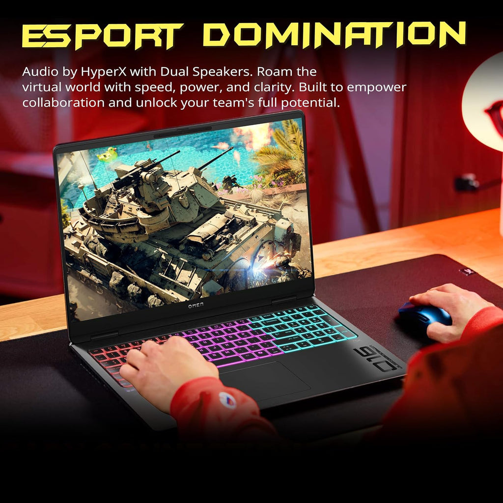 HP Omen MAX 16' WQXGA Gaming Laptop, AMD Ryzen AI 9 HX 375, NVIDIA GeForce RTX 5080 16GB GDDR7, 32GB DDR5, 2TB Storage (1TB SSD+1TB Docking Station), RGB Backlit Keyboard, FHD IR Camera, Win 11, Black