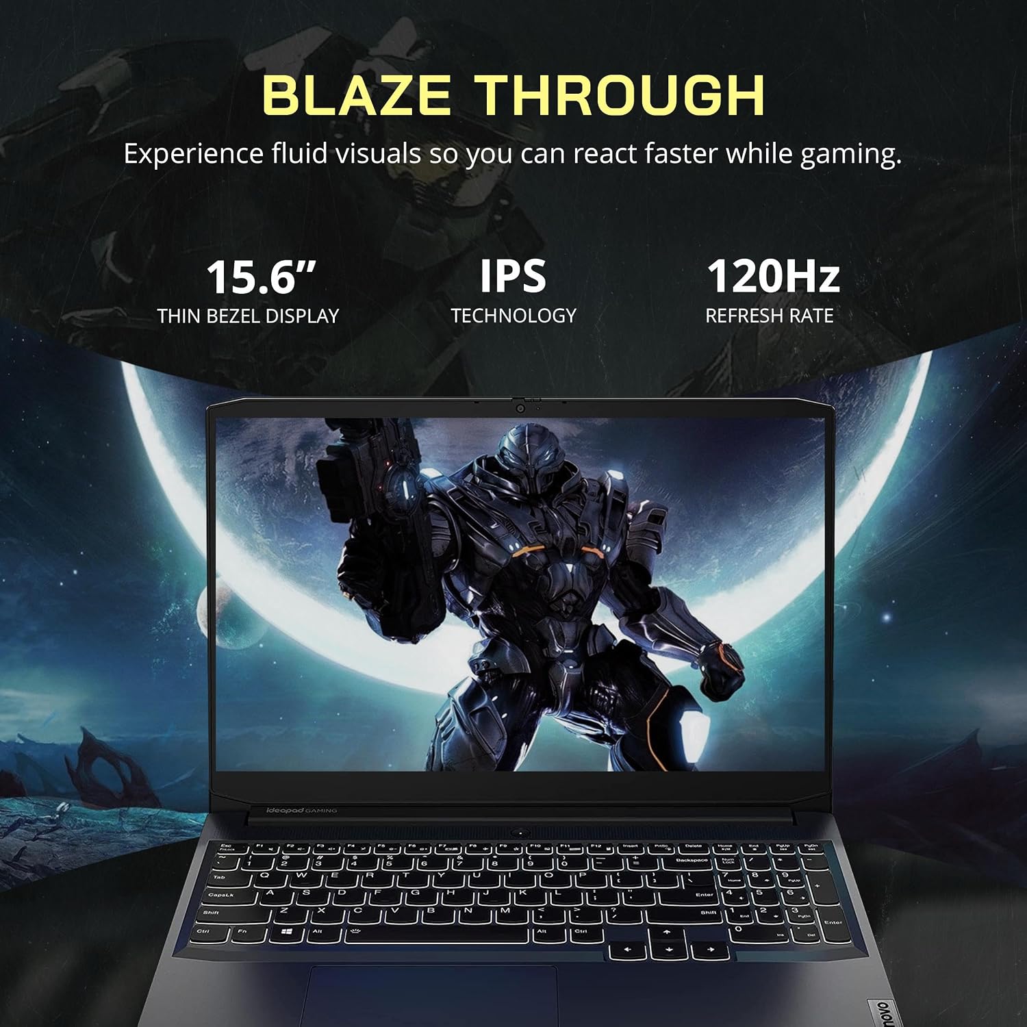 Lenovo IdeaPad Gaming 3 15.6' FHD 120Hz Laptop, AMD Ryzen 5 5600H, 16GB RAM, 1TB SSD, NVIDIA GeForce GTX 1650, Backlit Keyboard, Wi-Fi, Bluetooth, Black, Win 11 Pro, 32GB Hotface USB Card (Renewed)