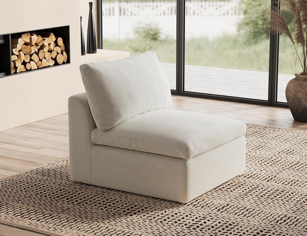 ohllob Middle Back for Cloud Sectional Couches Living Room, Modular, Boneless