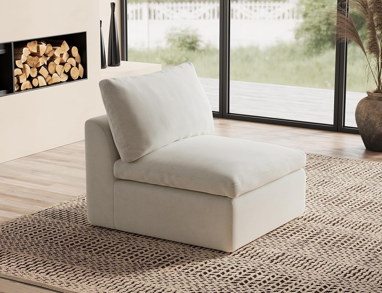 ohllob Middle Back for Cloud Sectional Couches Living Room, Modular, Boneless