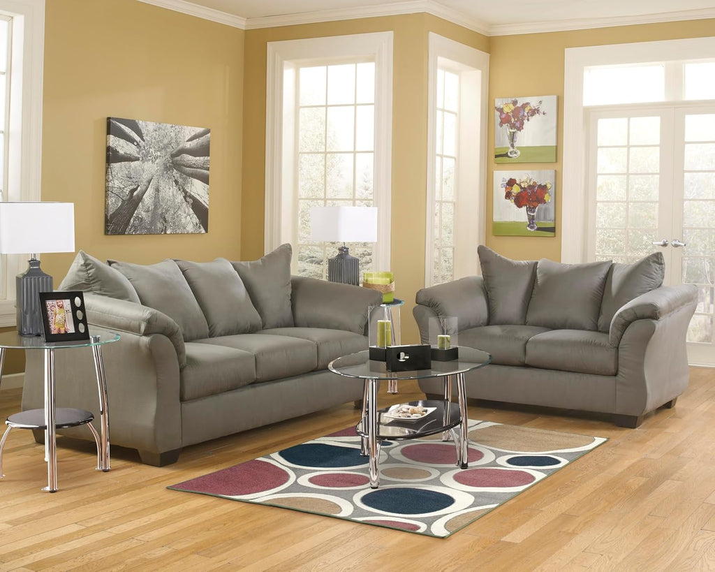 Signature Design by Ashley Darcy Casual Plush Sofa, Grayish Brown