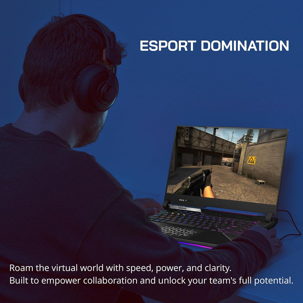 ASUS ROG Strix Scar 15.6' 240Hz QHD Gaming Laptop, Intel i9 12900H, 64GB DDR5 RAM, 4TB SSD, RGB Keyboard, NVIDIA GeForce RTX 3070 Ti, WiFi 6, Win 11 Pro, Black, 128GB Docking Station Set