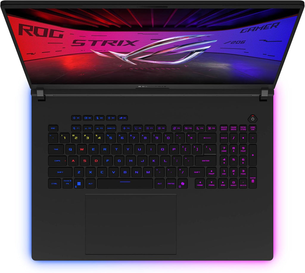ASUS ROG Strix Scar AI Gaming Laptop 18' 240Hz Mini LED WQXGA Display (Intel Ultra 9-275HX, GeForce RTX 5080 16GB, 32GB DDR5, 2TB SSD, RGB KB, Win 11 Pro) w/DKZ USB Port Expander