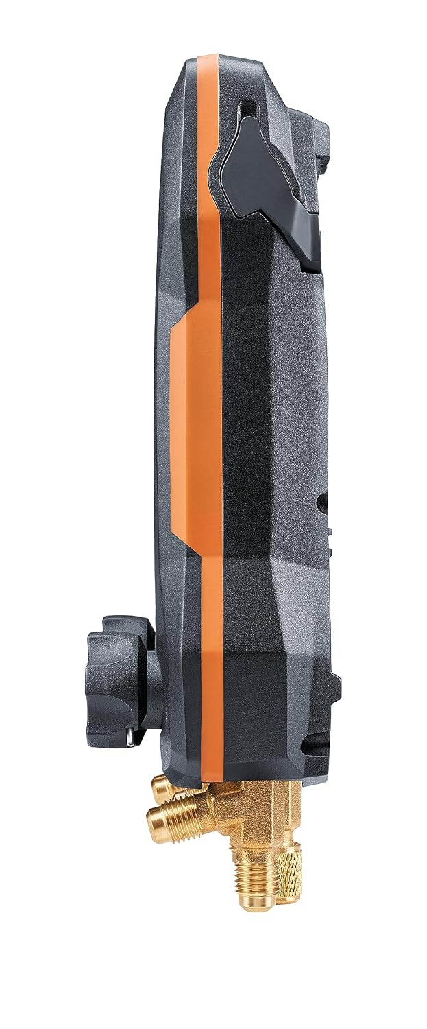 testo 550s AC Manifold Gauge Set – Manifold Gauges Hvac and Refrigeration – Incl. 2x testo 115i Pipe Clamp Thermometer, 1x testo 552i Micron Gauge Hvac - AC Recharge Kit with Bluetooth