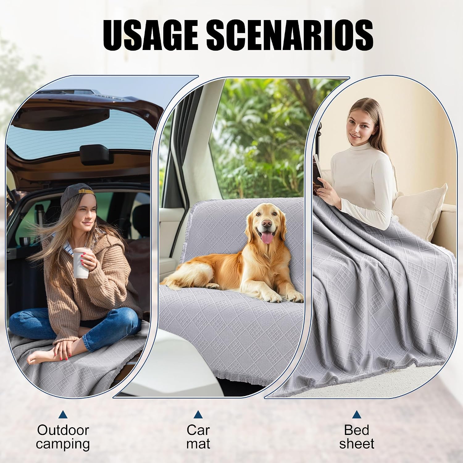 Waterproof L Shaped Sectional Couch Covers Blanket 2 Piece Sectional Sofa Cover Washable L Shape Sofa Slipcover Jacquard Quilted Furniture Protector for Dogs Pets Cats (XX-Large, Ash Gray)
