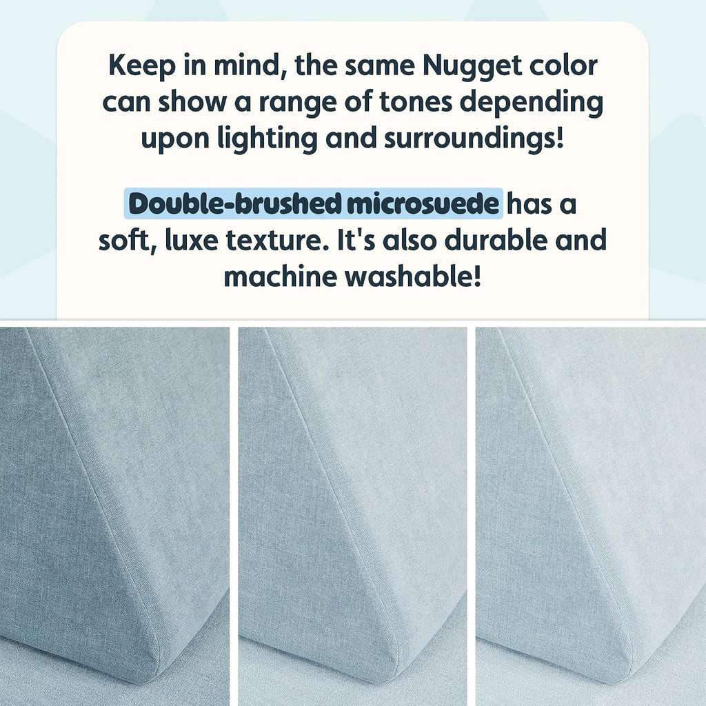 Nugget - The Original Play Couch for Kids - Modular Foam Children's Sofa for Playroom, Imagination, & Creative Open Ended Play - Washable & Convertible Playroom Furniture, Surfside