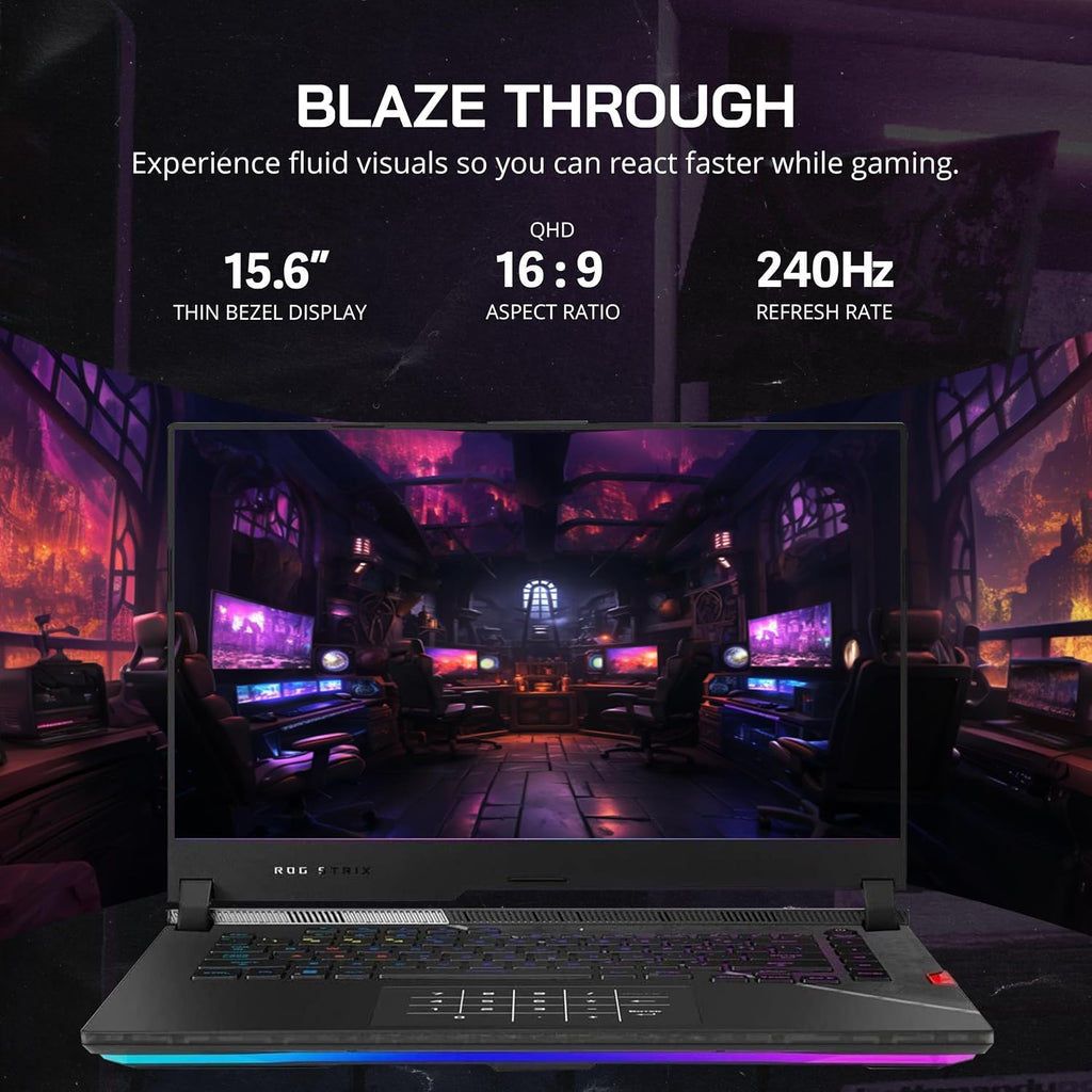 ASUS ROG Strix Scar 15.6' 240Hz QHD Gaming Laptop, Intel i9 12900H, 64GB DDR5 RAM, 4TB SSD, RGB Keyboard, NVIDIA GeForce RTX 3070 Ti, WiFi 6, Win 11 Pro, Black, 128GB Docking Station Set