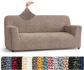 PAULATO BY GA.I.CO Sofa Slipcover - Stretch Couch Cover - Stylish Cushion Sofa Cover - Soft Polyester Fabric Slip Cover - 1-Piece Form Fit Washable Protector for Pet - Microfibra Collection - Marsala