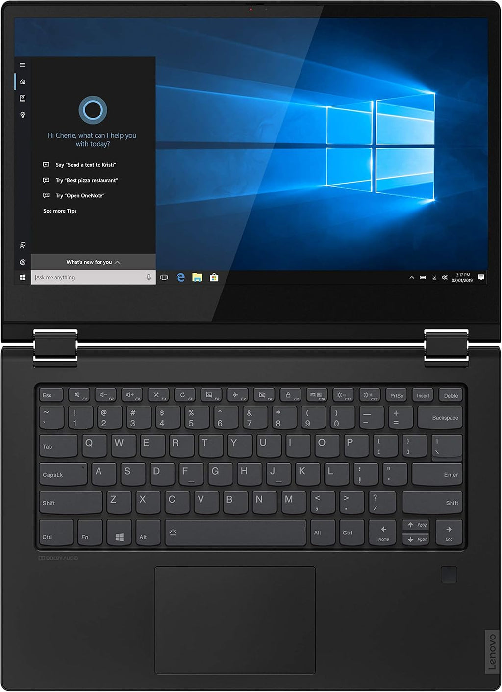 Lenovo Flex 14 2-in-1 Convertible Laptop, 14 Inch FHD, Touchscreen, AMD Ryzen 5 3500U Processor, Radeon Vega 8 Graphics, 8GB DDR4 RAM, 256GB NVMe SSD, Win 10, Black, Pen Included