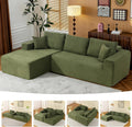 Brage Living 2025 New 108' Cloud Couch Sectional, Comfy Boneless Modular Sectional Sofa with L-Shaped Chaise, Deep Seat Couch for Living Room, No Assembly Required (Green, Left Facing Chaise)