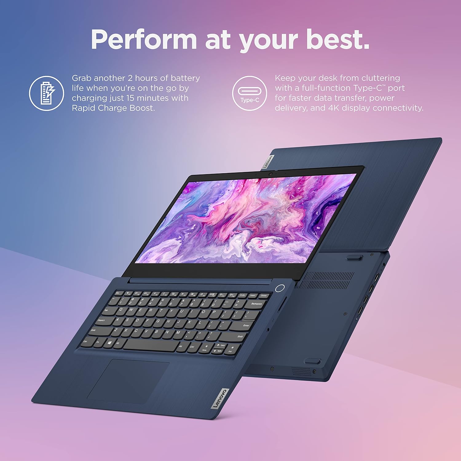 Lenovo - 2022 - IdeaPad 3i - Everyday Laptop Computer - Intel Core i5 12th Gen - 14.0' FHD Display - 8GB Memory - 256GB Storage - Windows 11 Home
