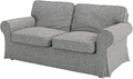 Custom Slipcover Replacement Polyester Flax Ektorp Loveseat Cover Replacement is Made Compatible for IKEA Ektorp Loveseat Sofa Slipcover(Polyester Flax Loveseat)