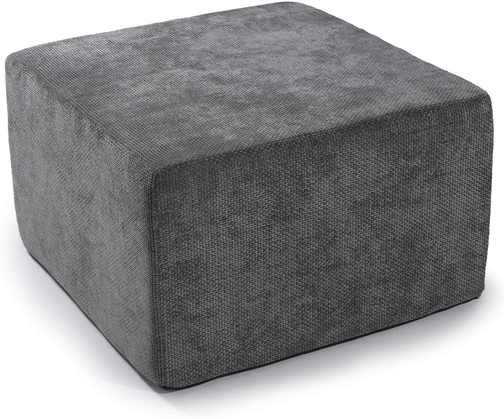 MONVANE Ottoman for Modular Sectional Cloud Couch, Chenille Deep Seat Boneless Couch for Living Room, Bedroom and Apartment, No Assembly Required, DIY Combination, Grey