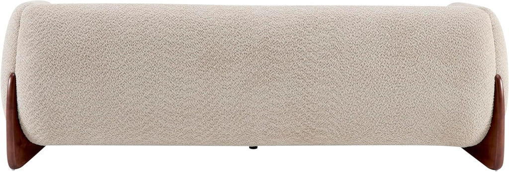 Christopher Knight Home Almab 82 Inches Sofa Couch, Cozy Boucle Upholstered 3-Seater Sofa, Wood Frame Couch, Comfy Couches for Living Room and Office, Modern Sofa, Lounge Seating, Almond